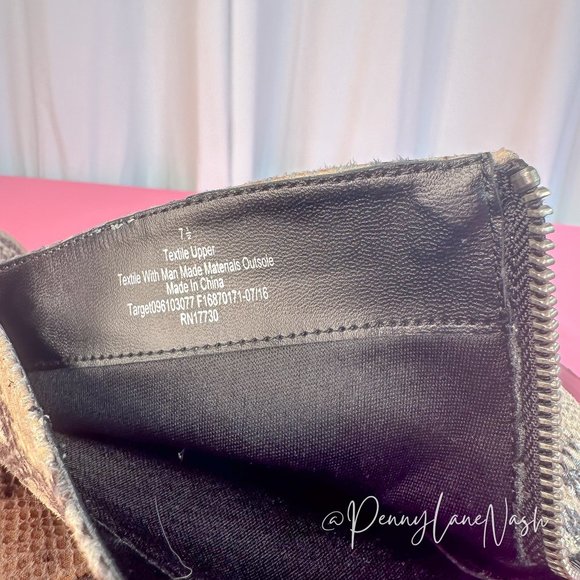 Target Snake Print Ankle Bootie Size 7.5 - Picture 9 of 12